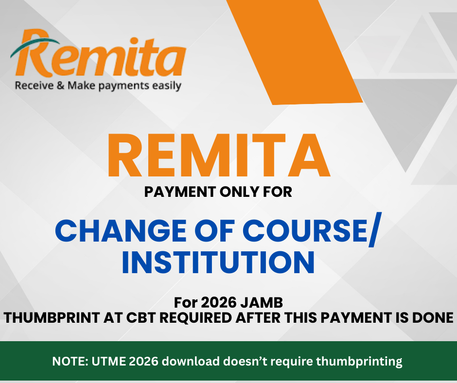 Change of Course / Institution